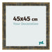 Fotokader 45x45cm Blauw Goud Gemeleerd MDF Pisa Voorzijde Maat | Yourdecoration.be