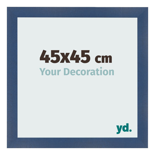Fotokader 45x45cm Donkerblauw Geveegd MDF Pisa Voorzijde Maat | Yourdecoration.be