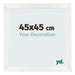 Fotokader 45x45cm Wit Geveegd MDF Pisa Voorzijde Maat | Yourdecoration.be