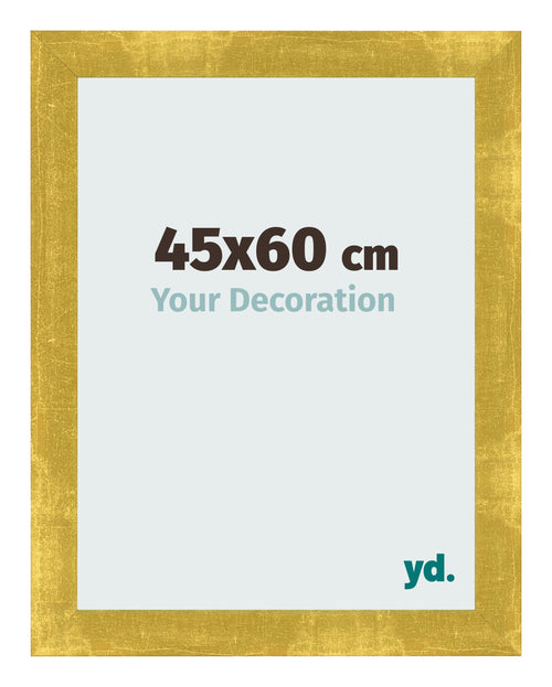 Fotokader 45x60cm Goud Vintage MDF Pisa Voorzijde Maat | Yourdecoration.be