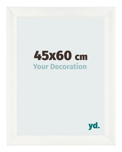 Fotokader 45x60cm Wit Geveegd MDF Pisa Voorzijde Maat | Yourdecoration.be