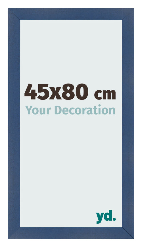 Fotokader 45x80cm Donkerblauw Geveegd MDF Pisa Voorzijde Maat | Yourdecoration.be