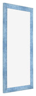 Fotokader 45x80cm Helder Blauw Geveegd MDF Pisa Voorzijde Schuin | Yourdecoration.be