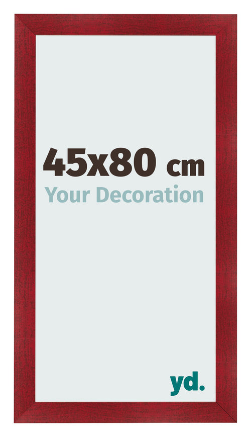 Fotokader 45x80cm Wijnrood Geveegd MDF Pisa Voorzijde Maat | Yourdecoration.be