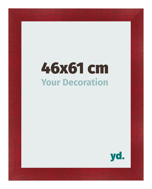 Fotokader 46x61cm Wijnrood Geveegd MDF Pisa Voorzijde Maat | Yourdecoration.be