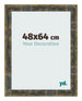 Fotokader 48x64cm Blauw Goud Gemeleerd MDF Pisa Voorzijde Maat | Yourdecoration.be