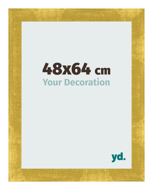 Fotokader 48x64cm Goud Vintage MDF Pisa Voorzijde Maat | Yourdecoration.be