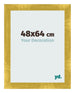 Fotokader 48x64cm Goud Vintage MDF Pisa Voorzijde Maat | Yourdecoration.be