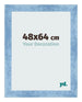 Fotokader 48x64cm Helder Blauw Geveegd MDF Pisa Voorzijde Maat | Yourdecoration.be