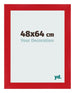 Fotokader 48x64cm Rood MDF Pisa Voorzijde Maat | Yourdecoration.be
