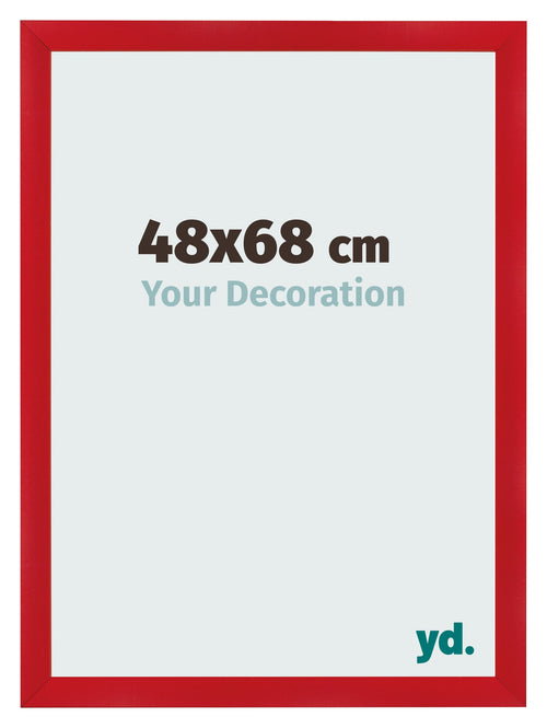 Fotokader 48x68cm Rood MDF Pisa Voorzijde Maat | Yourdecoration.be