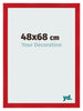 Fotokader 48x68cm Rood MDF Pisa Voorzijde Maat | Yourdecoration.be