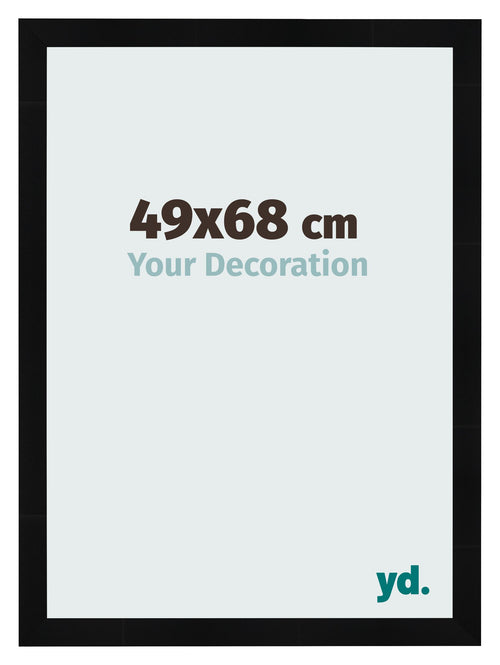 Fotokader 49x68cm Zwart Hoogglans MDF Pisa Voorzijde Maat | Yourdecoration.be