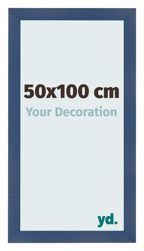 Fotokader 50x100cm Donkerblauw Geveegd MDF Pisa Voorzijde Maat | Yourdecoration.be