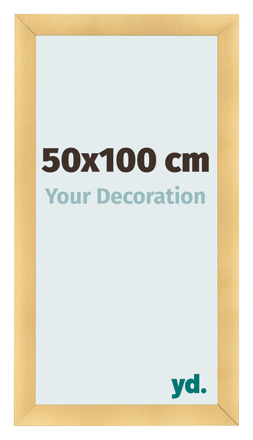 Fotokader 50x100cm Goud Mat MDF Pisa Voorzijde Maat | Yourdecoration.be