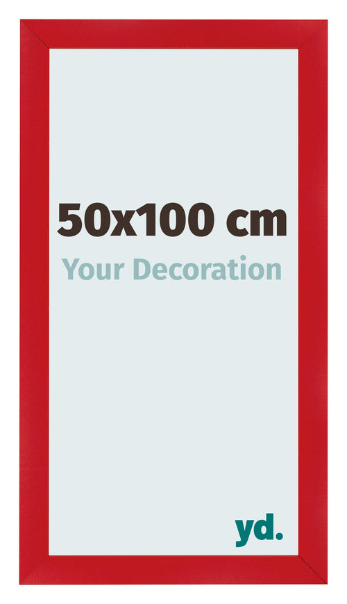 Fotokader 50x100cm Rood MDF Pisa Voorzijde Maat | Yourdecoration.be