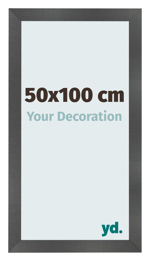 Fotokader 50x100cm Zwart Mat MDF Pisa Voorzijde Maat | Yourdecoration.be