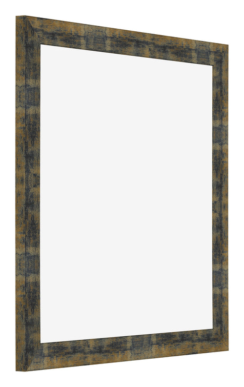 Fotokader 50x50cm Blauw Goud Gemeleerd MDF Pisa Voorzijde Schuin | Yourdecoration.be