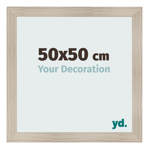 Fotokader 50x50cm Eiken Licht MDF Pisa Voorzijde Maat | Yourdecoration.be