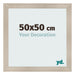 Fotokader 50x50cm Eiken Licht MDF Pisa Voorzijde Maat | Yourdecoration.be