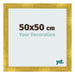 Fotokader 50x50cm Goud Vintage MDF Pisa Voorzijde Maat | Yourdecoration.be