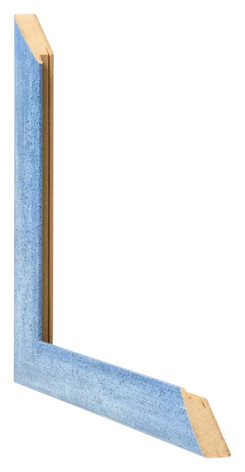 Fotokader 50x50cm Helder Blauw Geveegd MDF Pisa Detail Doorsnede | Yourdecoration.be