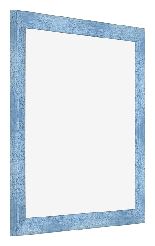 Fotokader 50x50cm Helder Blauw Geveegd MDF Pisa Voorzijde Schuin | Yourdecoration.be