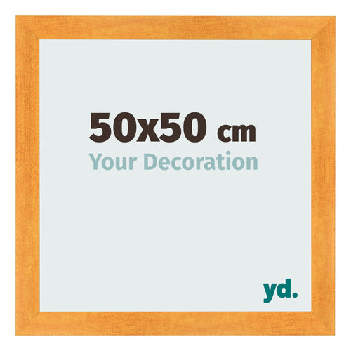 Fotokader 50x50cm Oranje MDF Pisa Voorzijde Maat | Yourdecoration.be