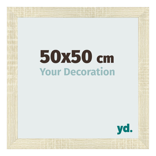 Fotokader 50x50cm Sonoma Eiken MDF Pisa Voorzijde Maat | Yourdecoration.be