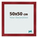 Fotokader 50x50cm Wijnrood Geveegd MDF Pisa Voorzijde Maat | Yourdecoration.be