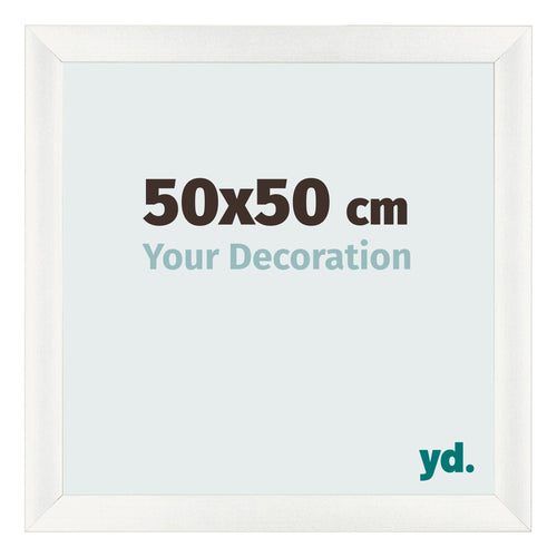 Fotokader 50x50cm Wit Geveegd MDF Pisa Voorzijde Maat | Yourdecoration.be