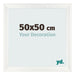 Fotokader 50x50cm Wit Geveegd MDF Pisa Voorzijde Maat | Yourdecoration.be
