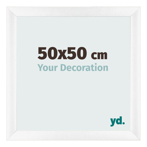 Fotokader 50x50cm Wit Mat MDF Pisa Voorzijde Maat | Yourdecoration.be