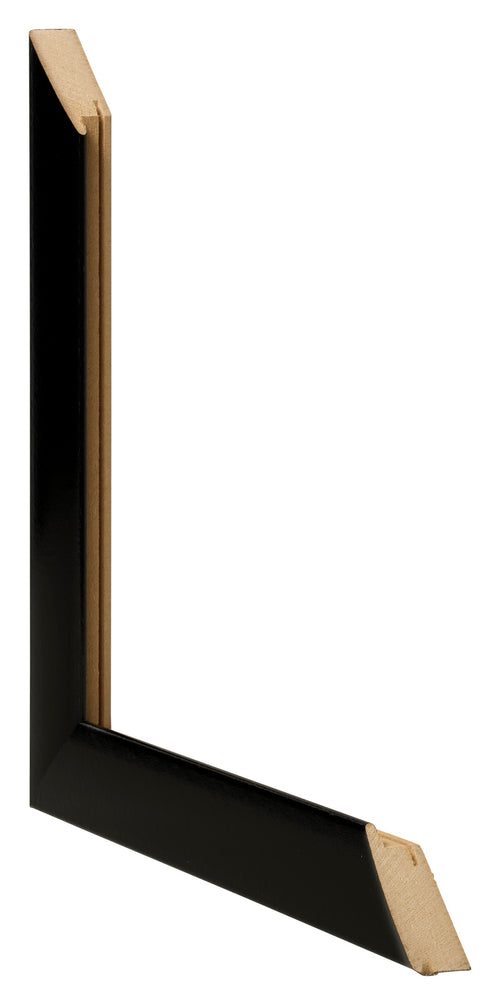 Fotokader 50x50cm Zwart Hoogglans MDF Pisa Detail Doorsnede | Yourdecoration.be