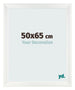 Fotokader 50x65cm Wit Geveegd MDF Pisa Voorzijde Maat | Yourdecoration.be