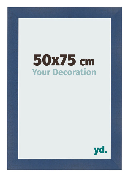 Fotokader 50x75cm Donkerblauw Geveegd MDF Pisa Voorzijde Maat | Yourdecoration.be