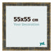 Fotokader 55x55cm Blauw Goud Gemeleerd MDF Pisa Voorzijde Maat | Yourdecoration.be