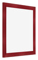 Fotokader 55x55cm Wijnrood Geveegd MDF Pisa Voorzijde Schuin | Yourdecoration.be