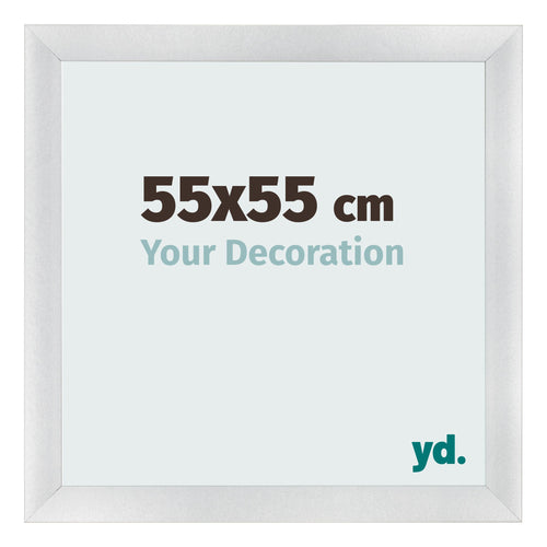 Fotokader 55x55cm Zilver Mat MDF Pisa Voorzijde Maat | Yourdecoration.be