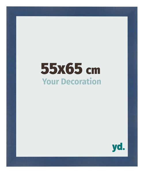 Fotokader 55x65cm Donkerblauw Geveegd MDF Pisa Voorzijde Maat | Yourdecoration.be