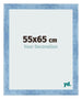 Fotokader 55x65cm Helder Blauw Geveegd MDF Pisa Voorzijde Maat | Yourdecoration.be