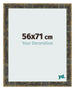 Fotokader 56x71cm Blauw Goud Gemeleerd MDF Pisa Voorzijde Maat | Yourdecoration.be