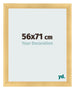 Fotokader 56x71cm Goud Mat MDF Pisa Voorzijde Maat | Yourdecoration.be