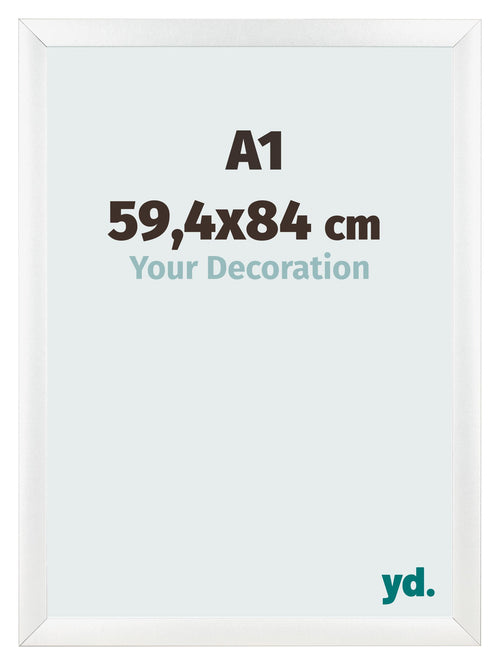 Fotokader 59 4x84cm A1 Wit Mat MDF Pisa Voorzijde Maat | Yourdecoration.be