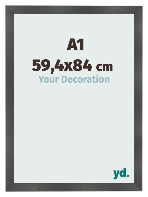 Fotokader 59 4x84cm A1 Zwart Mat MDF Pisa Voorzijde Maat | Yourdecoration.be