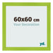 Fotokader 60x60cm Groen MDF Pisa Voorzijde Maat | Yourdecoration.be