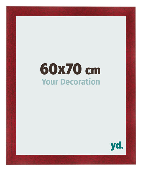 Fotokader 60x70cm Wijnrood Geveegd MDF Pisa Voorzijde Maat | Yourdecoration.be