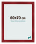 Fotokader 60x70cm Wijnrood Geveegd MDF Pisa Voorzijde Maat | Yourdecoration.be