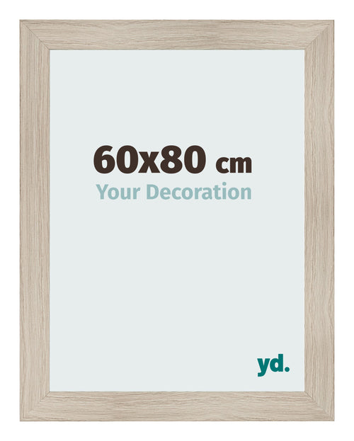 Fotokader 60x80cm Eiken Licht MDF Pisa Voorzijde Maat | Yourdecoration.be