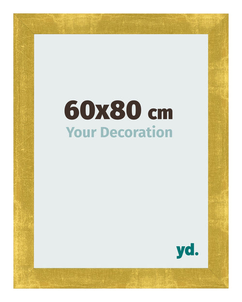 Fotokader 60x80cm Goud Vintage MDF Pisa Voorzijde Maat | Yourdecoration.be